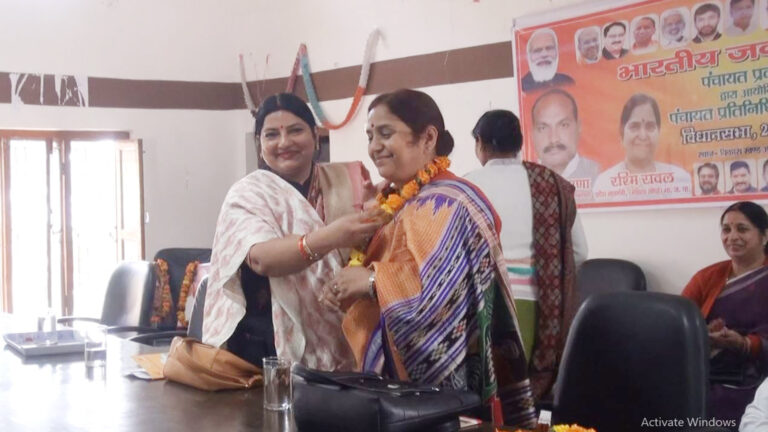 भाजपा द्वारा किया गया पंचायत प्रतिनिधि सम्मेलन का आयोजन