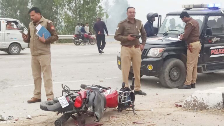 कार और बाईक की भिड़ंत, एक घायल