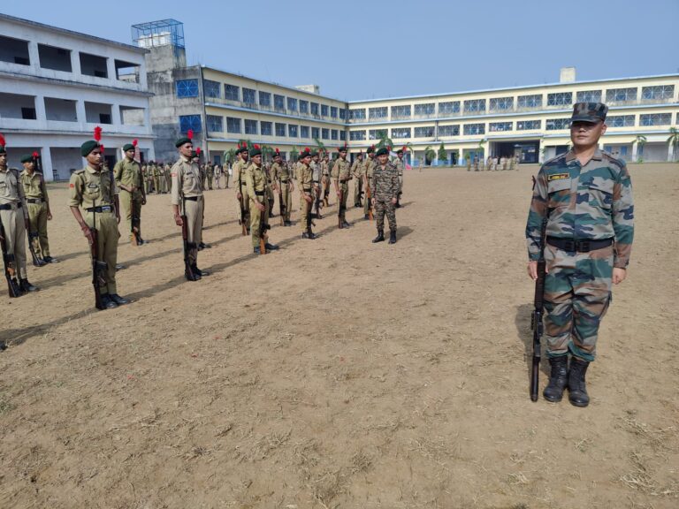 10 दिवसीय एनसीसी प्रशिक्षण शिविर का किया गया आयोजन